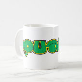 アクアマングリーンロゴ コーヒーマグカップ (正面左)