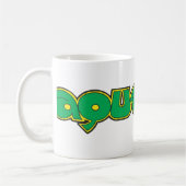 アクアマングリーンロゴ コーヒーマグカップ (左)