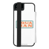 アクアマンショータイム！文字 INCIPIO iPhoneウォレットケース (フォリオ裏面)