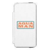 アクアマンショータイム！文字 INCIPIO iPhoneウォレットケース (フォリオ 正面)
