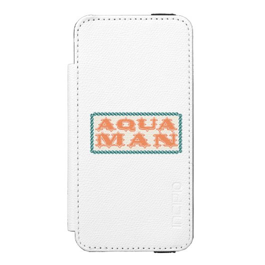 アクアマンショータイム！文字 INCIPIO iPhoneウォレットケース (フォリオ 正面)