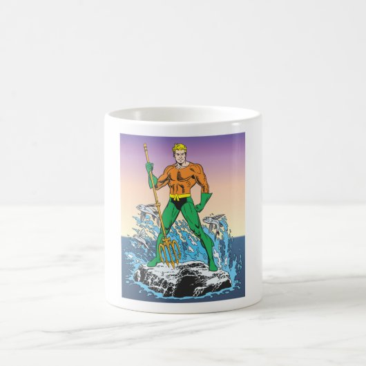 アクアマンスタンドに槍 コーヒーマグカップ (中央)