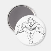 アクアマンランディングフォワードBW マグネット (正面/裏面)