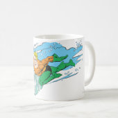 アクアマンレッ離れプ コーヒーマグカップ (正面右)