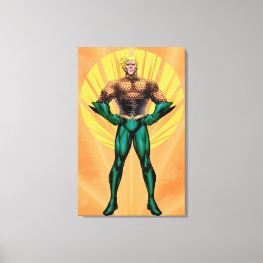 アクアマン立ち キャンバスプリント (正面)