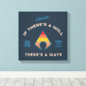 アクアマン |もしウィルに波がある キャンバスプリント (インサイチュ (ウッドフロア))