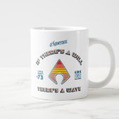 アクアマン |もしウィルに波がある ジャンボコーヒーマグカップ (右)