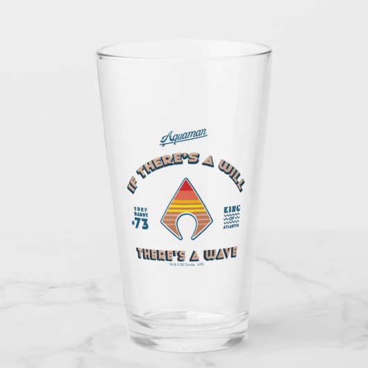 アクアマン |もしウィルに波がある タンブラーグラス (正面)