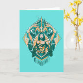 アクアマン |アクアマン&トレンチャーグラフィック カード (黄色い花)