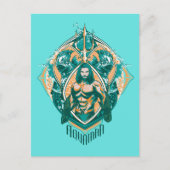 アクアマン |アクアマン&トレンチャーグラフィック ポストカード (正面)