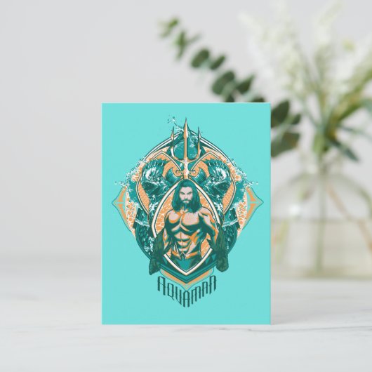 アクアマン |アクアマン&トレンチャーグラフィック ポストカード (スタンド正面)