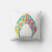 アクアマン |アクアマン&メラをテーマにしたシーシェルロゴ クッション (正面)