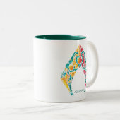 アクアマン |アクアマン&メラをテーマにしたシーシェルロゴ ツートーンマグカップ (正面右)