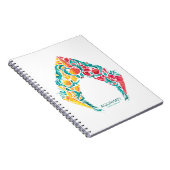 アクアマン |アクアマン&メラをテーマにしたシーシェルロゴ ノートブック (右側)