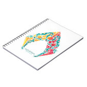 アクアマン |アクアマン&メラをテーマにしたシーシェルロゴ ノートブック (左側)