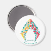 アクアマン |アクアマン&メラをテーマにしたシーシェルロゴ マグネット (正面/裏面)