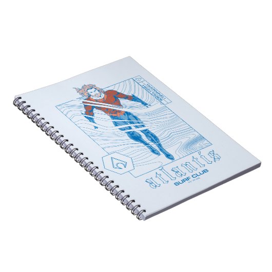 アクアマン – アトランティスサーフクラブ ノートブック (右側)