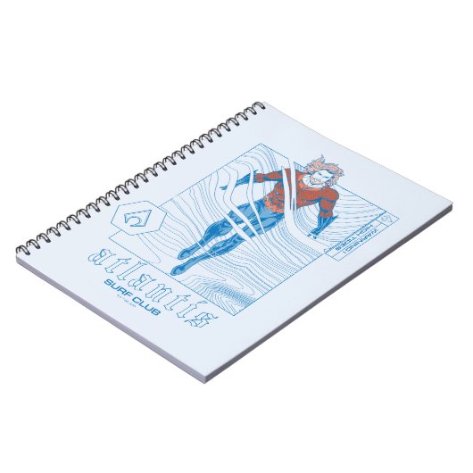 アクアマン – アトランティスサーフクラブ ノートブック (左側)