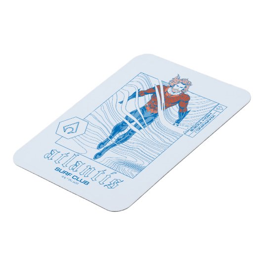 アクアマン – アトランティスサーフクラブ マグネット (左側)