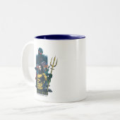 アクアマン |オリン、メラ、ブラック・マンタ・グラフィック ツートーンマグカップ (正面左)