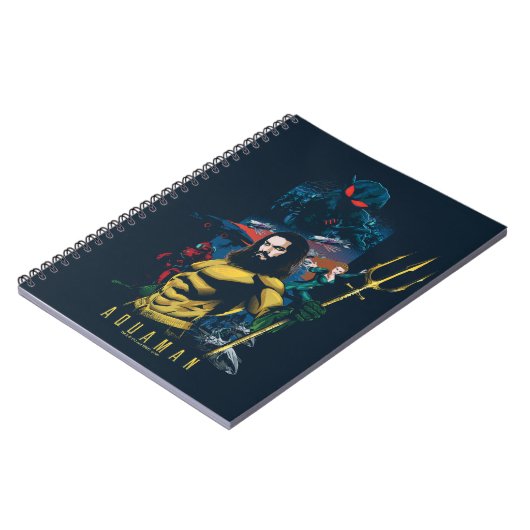 アクアマン |オリン、メラ、ブラック・マンタ・グラフィック ノートブック (左側)