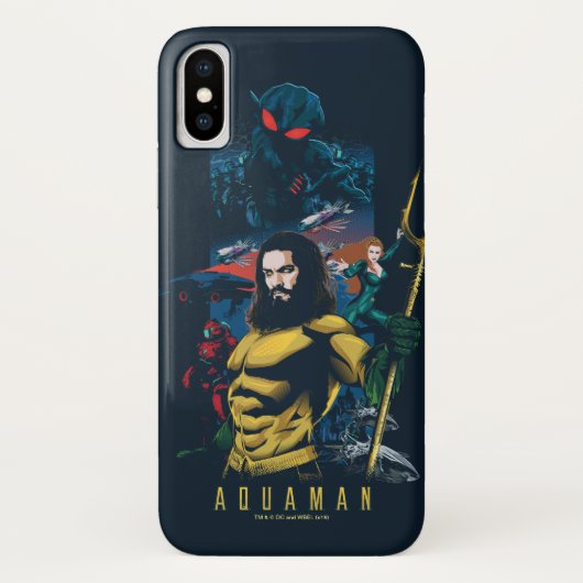 アクアマン |オリン、メラ、ブラック・マンタ・グラフィック Case-Mate iPhoneケース (裏面)