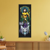 アクアマン |オーリン&オームリバーシブルアールヌーボーパネル キャンバスプリント (インサイチュ (リビング))