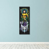 アクアマン |オーリン&オームリバーシブルアールヌーボーパネル キャンバスプリント (インサイチュ (ウッドフロア))