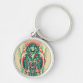 アクアマン |クイーンフィッシャーマンアールヌーボーパネル キーホルダー (正面)