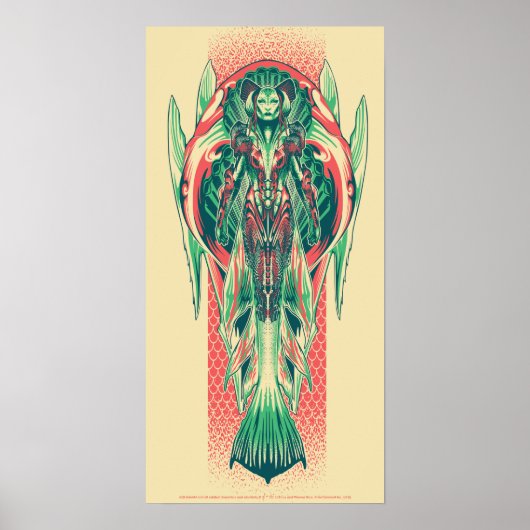 アクアマン |クイーンフィッシャーマンアールヌーボーパネル ポスター (正面)