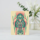 アクアマン |クイーンフィッシャーマンアールヌーボーパネル ポストカード (スタンド正面)