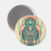 アクアマン |クイーンフィッシャーマンアールヌーボーパネル マグネット (正面/裏面)