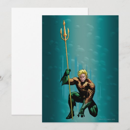 アクアマン・クロウチング 招待状 (正面/裏面)