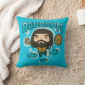 アクアマン |チビ（小さくかわいく書いた感じ）アクアマン海底図 クッション (ブランケット)