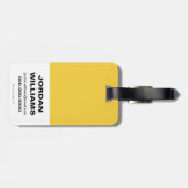 アクアマン |チビ(小さくかわいく書いた感じ)メラ乗馬ウェーブグラフィック ラゲッジタグ (裏面横)