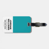 アクアマン |チビ(小さくかわいく書いた感じ)メラ&アクアマンアンダーシーグラフィック ラゲッジタグ (裏面横)