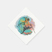 アクアマン&ブラックマンタ津波 スタンダードカクテルナプキン (角)