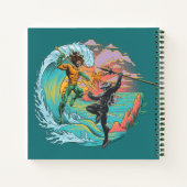 アクアマン&ブラックマンタ津波 ノートブック (裏面)