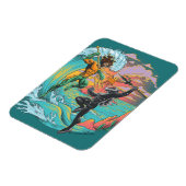 アクアマン&ブラックマンタ津波 マグネット (左側)