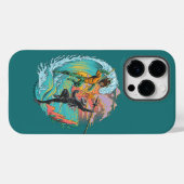 アクアマン&ブラックマンタ津波 Case-Mate iPhoneケース (裏面 (横))