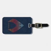 アクアマン|ペイズリーAquamanロゴ ラゲッジタグ (正面横)