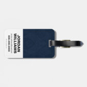 アクアマン|ペイズリーAquamanロゴ ラゲッジタグ (裏面横)