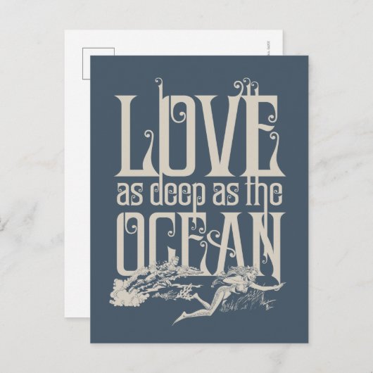 アクアマン&メラ-深いとしての愛海 シーズンポストカード (正面/裏面)