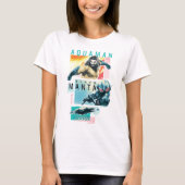 アクアマン |モデニストアクアマン&ブラックマンタグラフィック Tシャツ (正面)