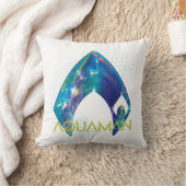 アクアマン |屈折したアクアマンのロゴ クッション (ブランケット)