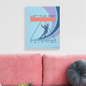 アクアマン |海があなたを自由にする キャンバスプリント (インサイチュ (リビング))