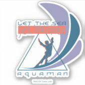 アクアマン |海があなたを自由にする シール (正面)