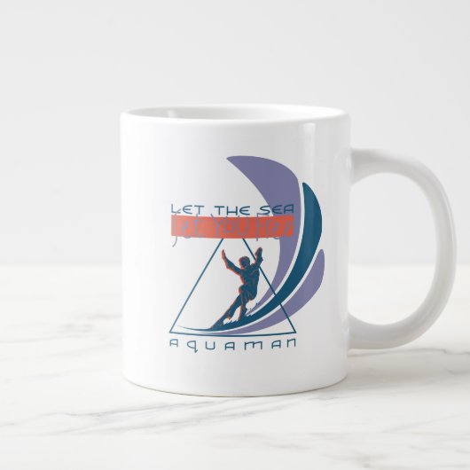 アクアマン |海があなたを自由にする ジャンボコーヒーマグカップ (右)