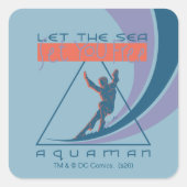 アクアマン |海があなたを自由にする スクエアシール (正面)