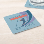 アクアマン |海があなたを自由にする スクエアペーパーコースター (アングル)